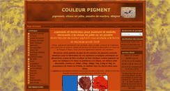 Desktop Screenshot of couleur-pigment.fr
